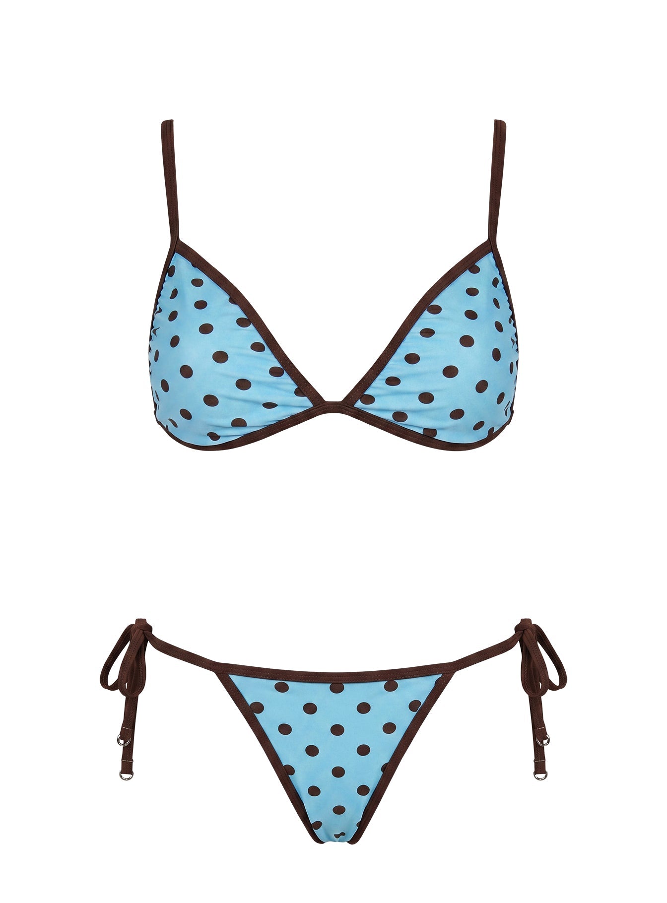 Idola Reversible Bikini Bottoms Blue Polka Dot