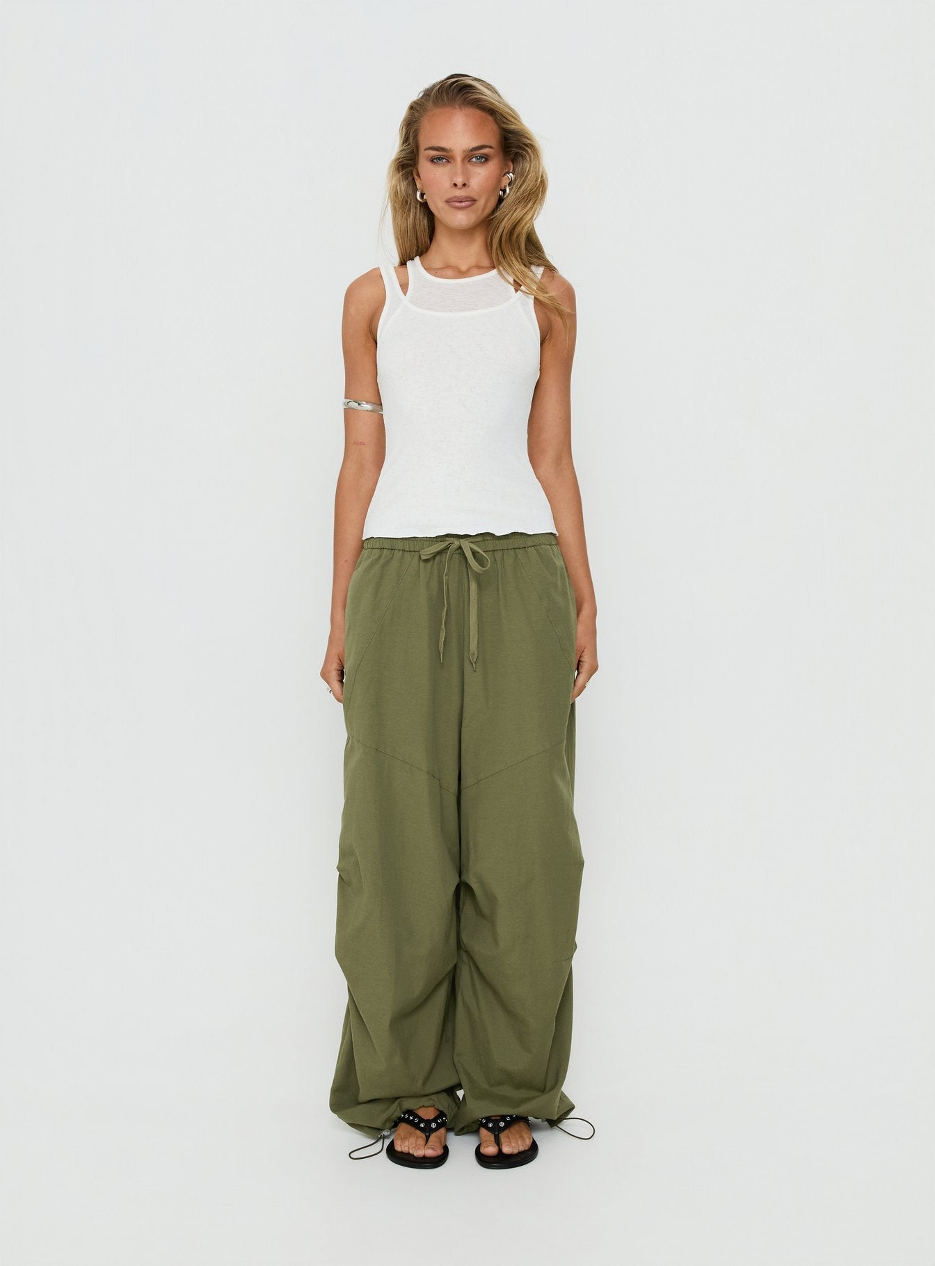 Mankind Baggy Cargo Pants Olive